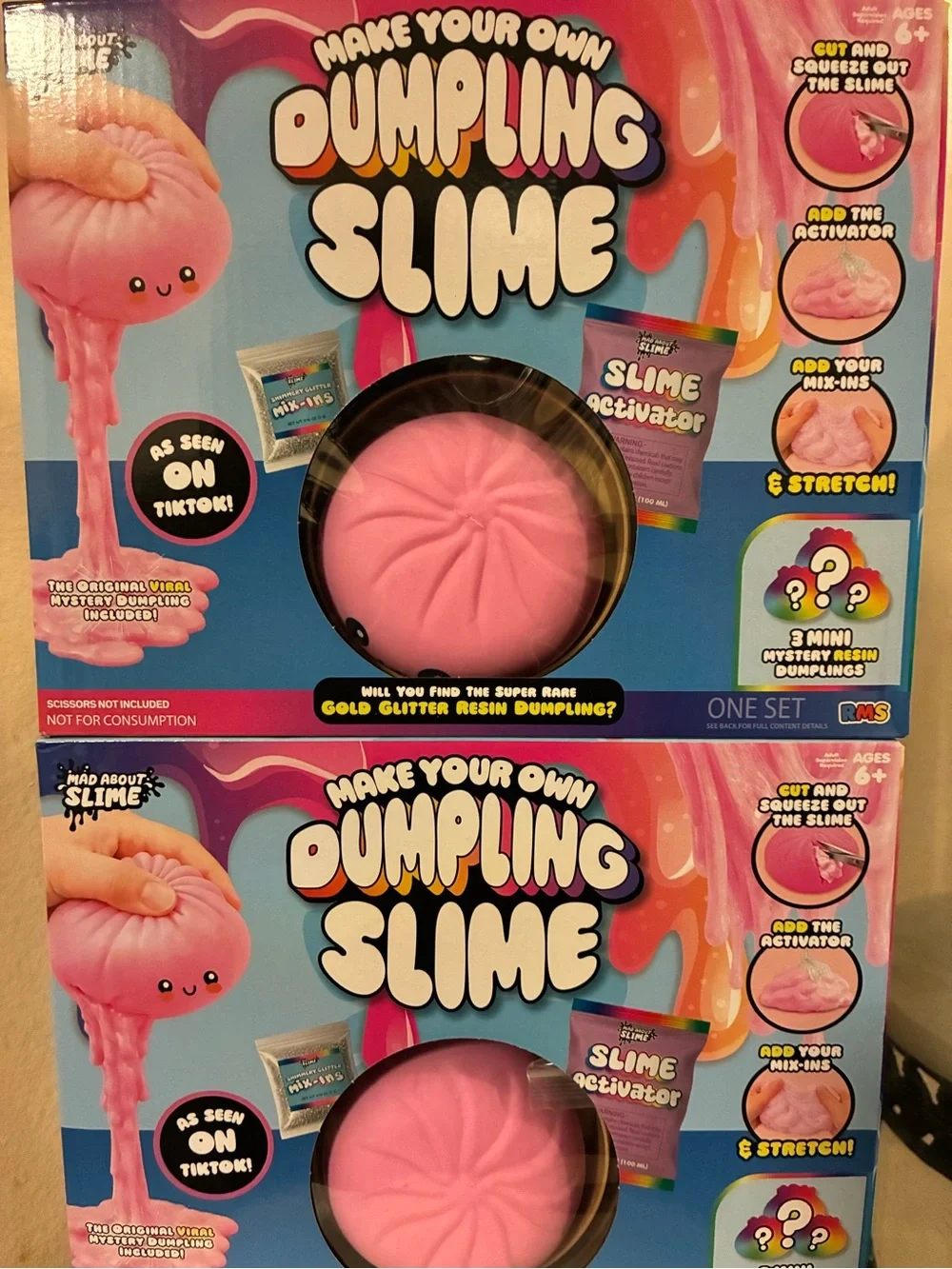 RMS Make Your Own Dumpling Slime Kit - Pink (2 count)